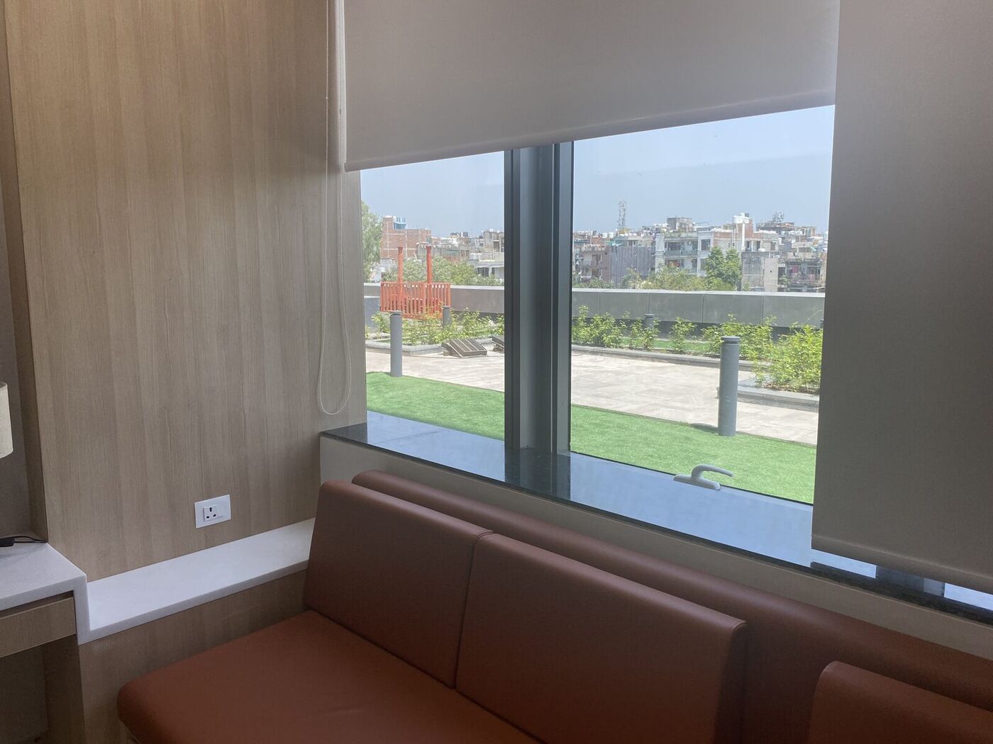 Private room with window seating in India