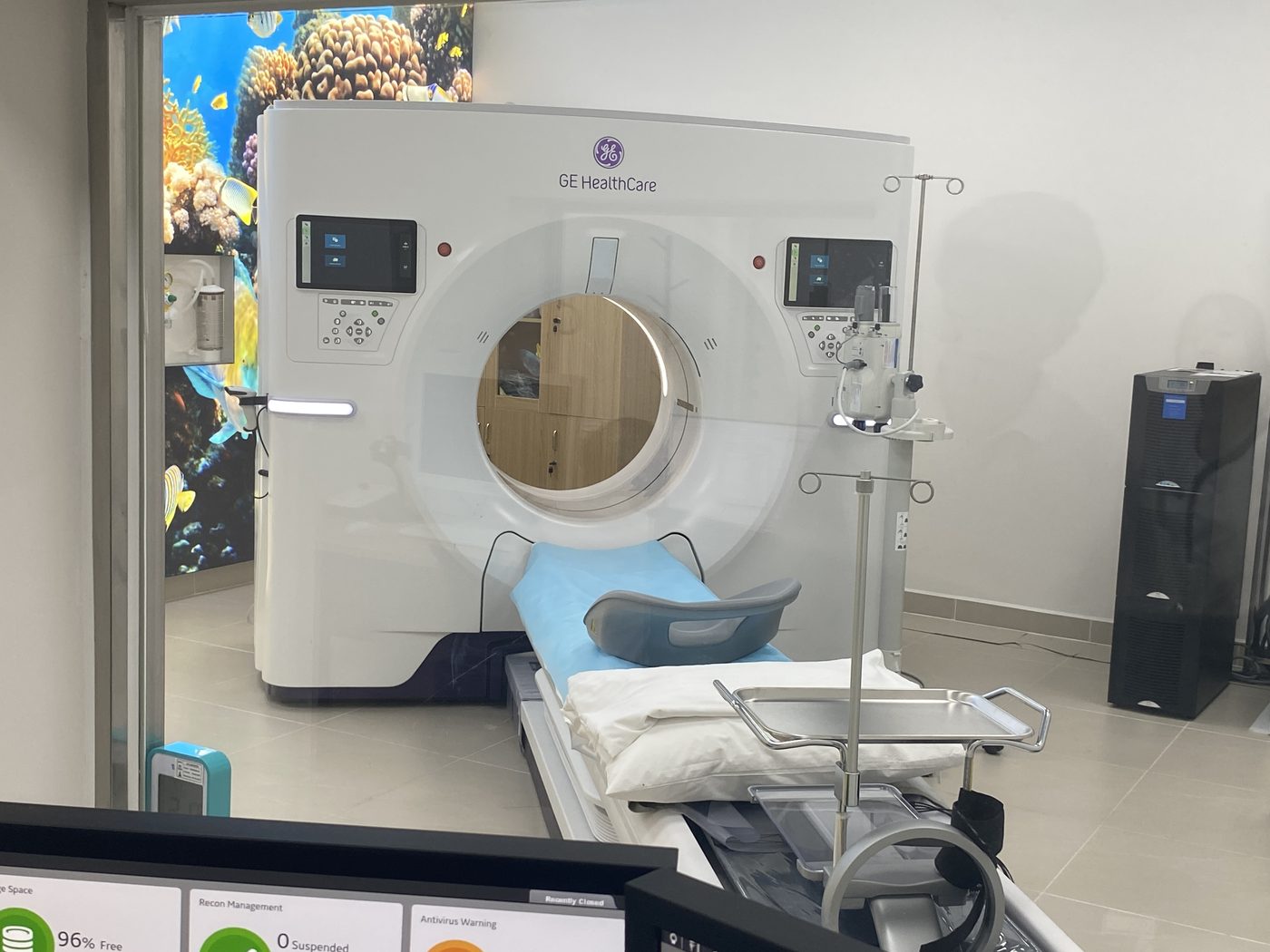 Advanced CT imaging suite at a partner hospital in India