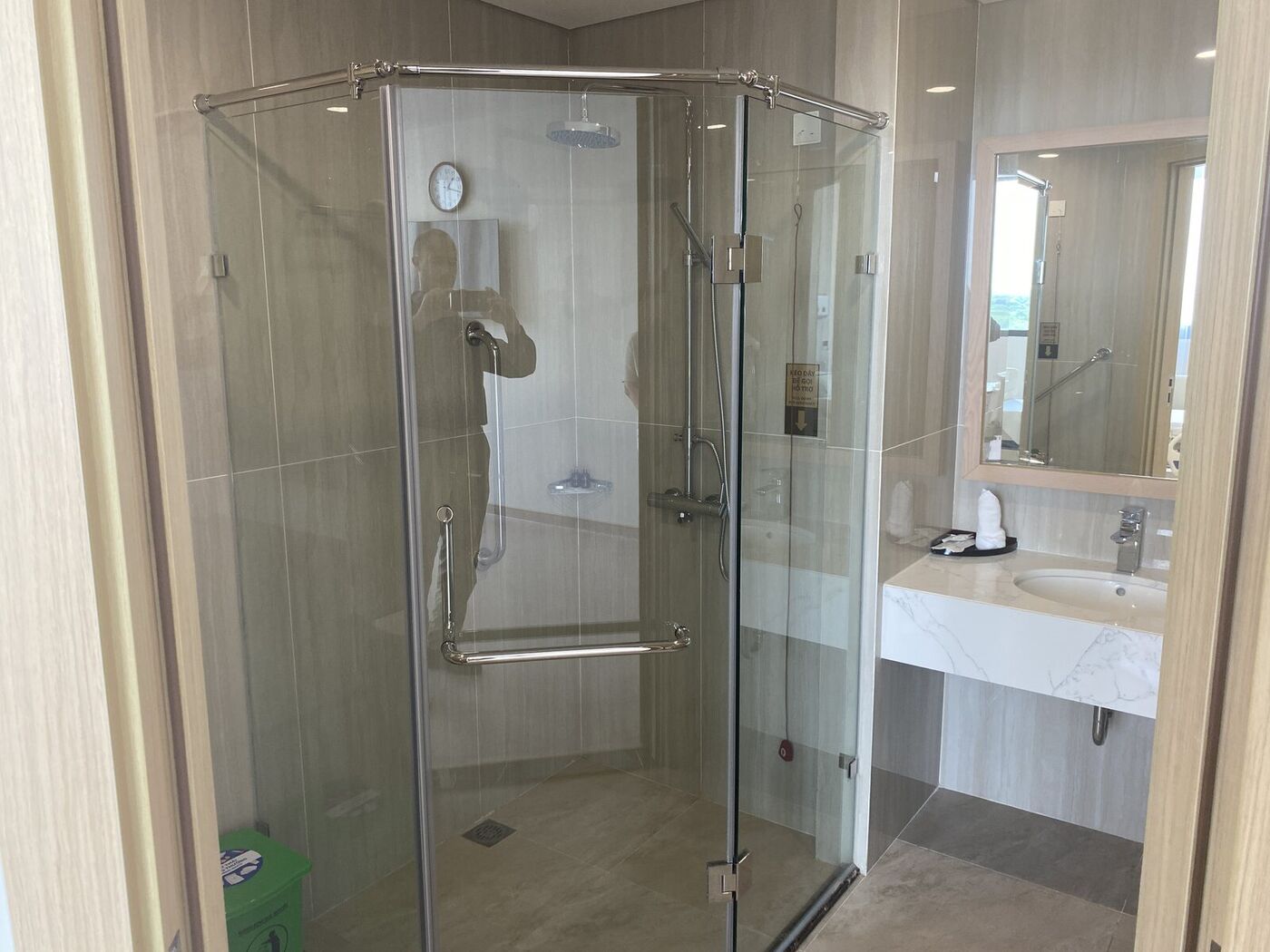 Private en-suite bathroom with walk-in shower in Vietnam